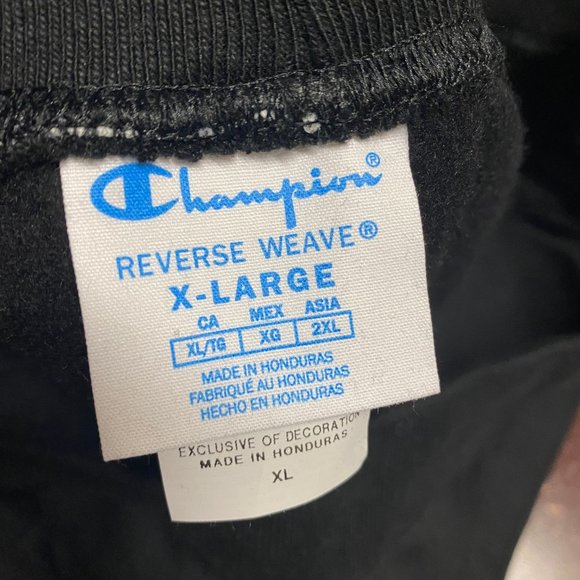 Champion Mens Black Elastic Waist Tapered Leg Pull On Jogger Pants Size XL - Picture 4 of 4